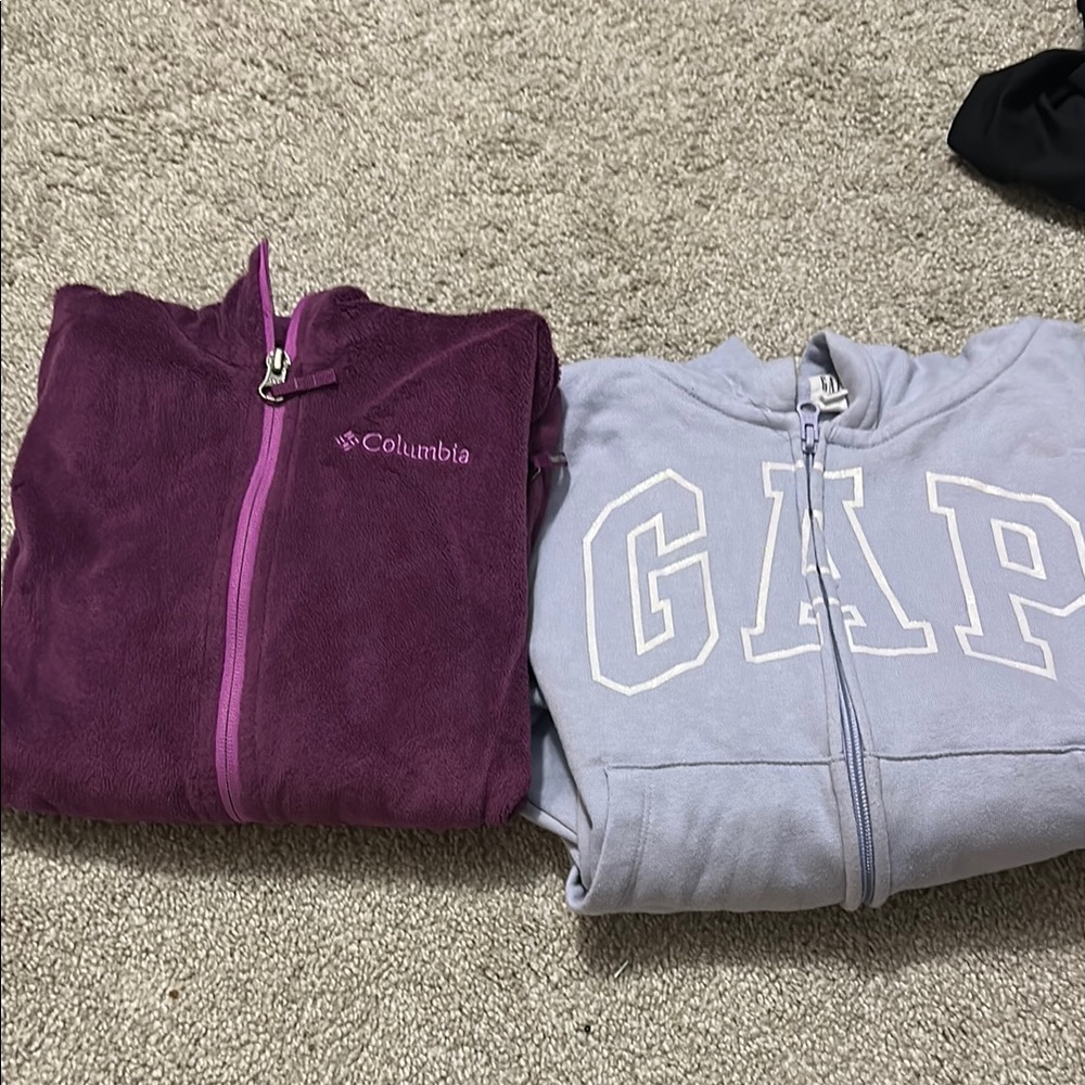 Columbia Purple Puffer Jacket Lightweight Insulated